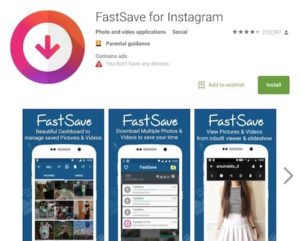 Приложение FastSave for Instagram