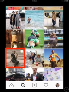 Как отображаются публикации карусель в поиске Инстаграм